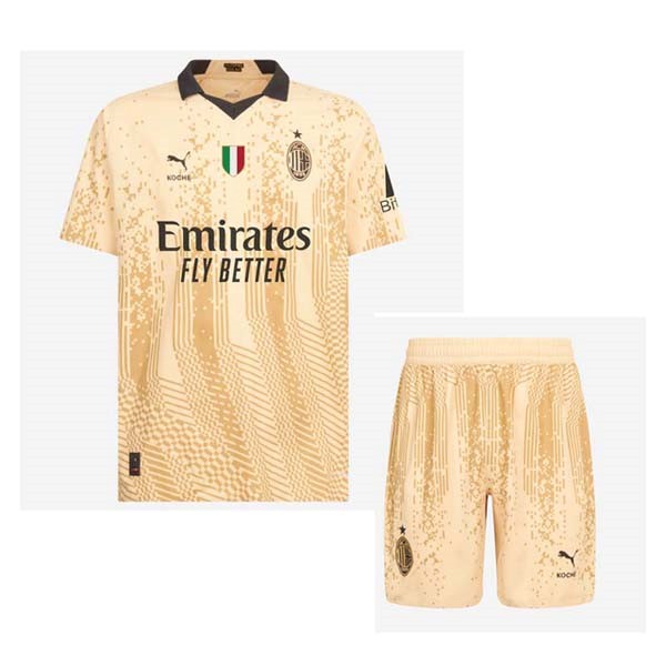 Trikot AC Milan 4th Niño 2022-2023 Gelb